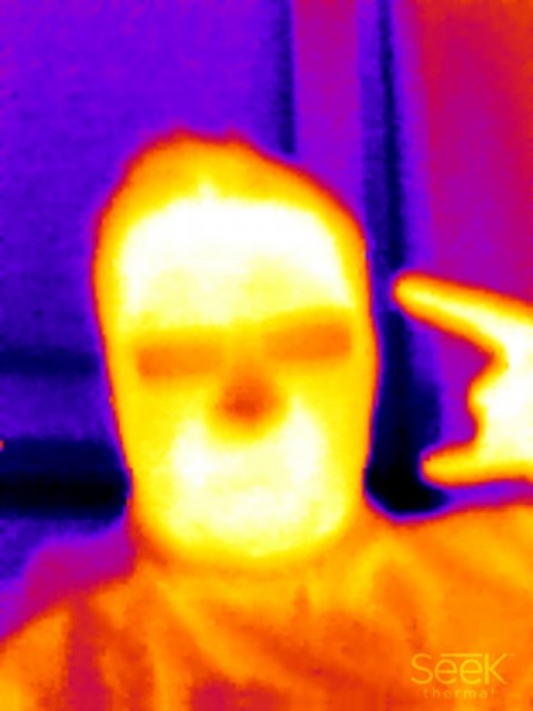 селфи тепловизором seekthermal